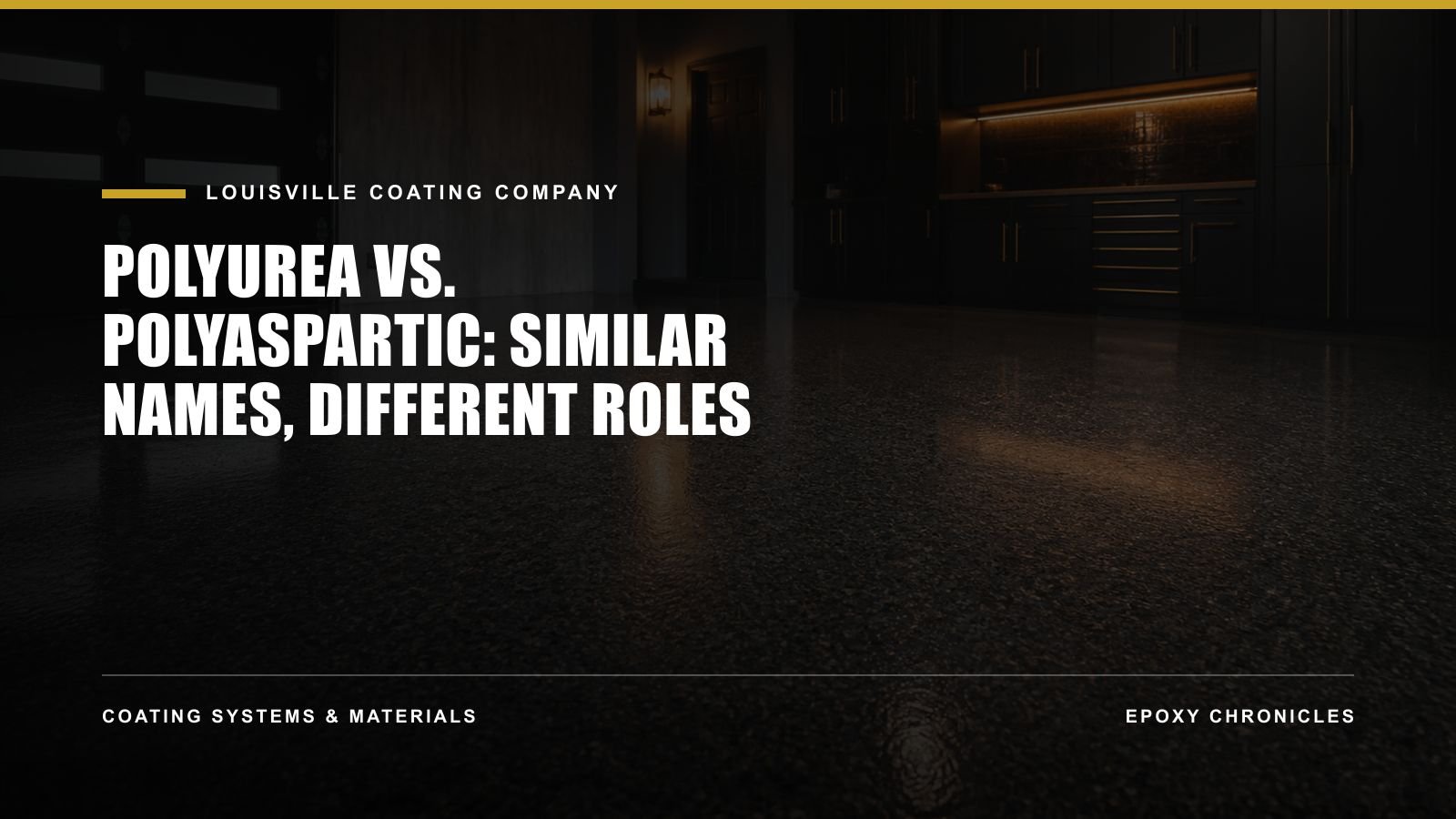 Polyurea vs. Polyaspartic: Similar Names, Different Roles | Louisville Coating Company