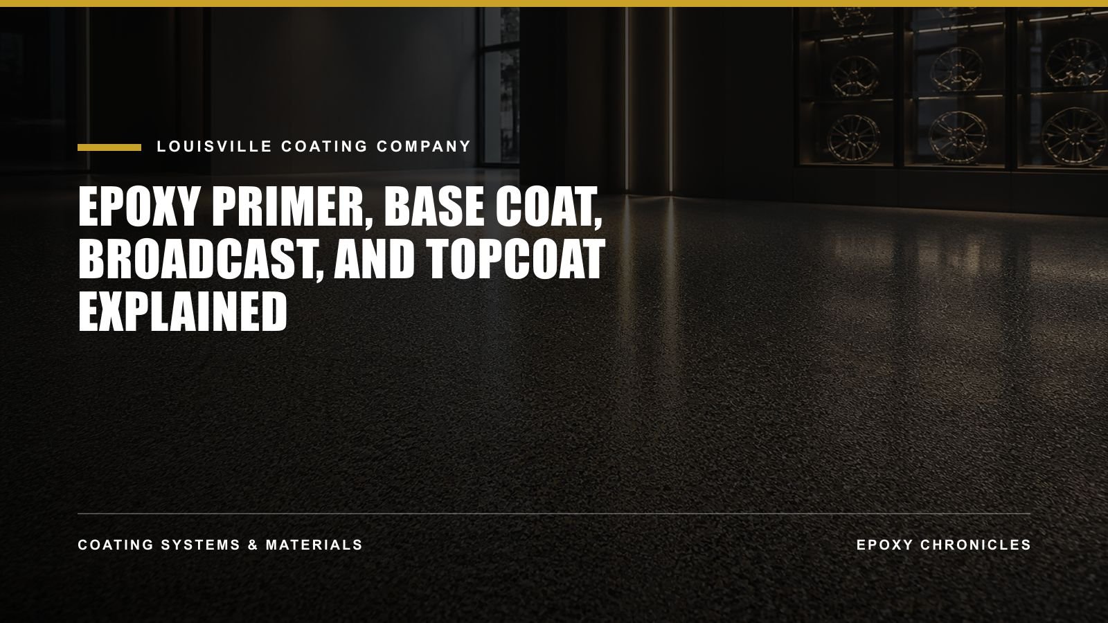 Epoxy Primer, Base Coat, Broadcast, and Topcoat Explained | Louisville Coating Company