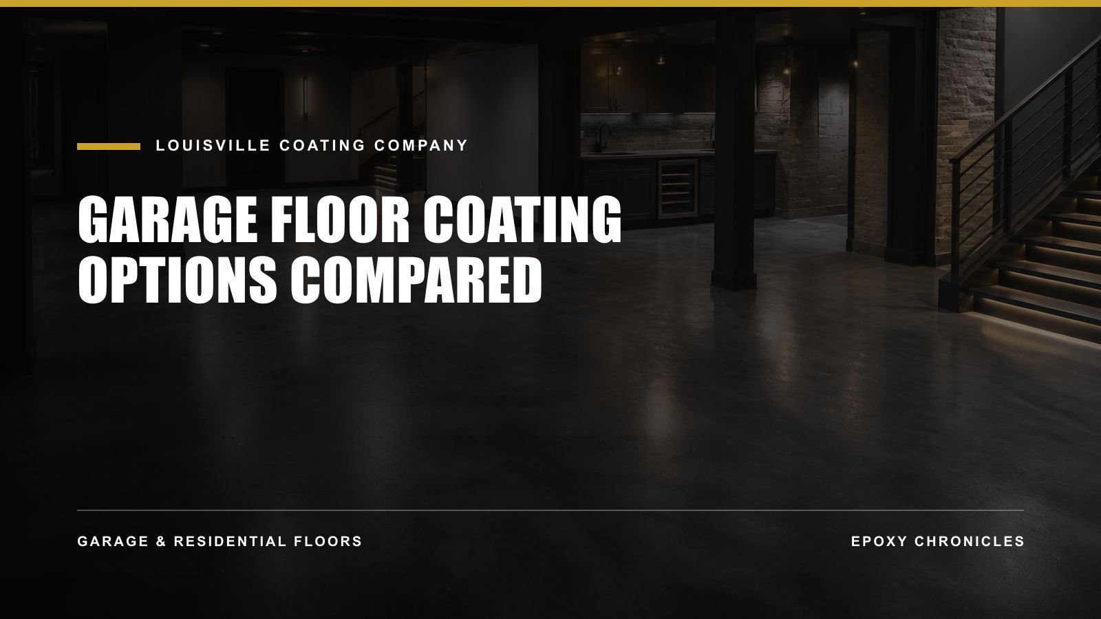 Garage Floor Coating Options Compared | Louisville Coating Company