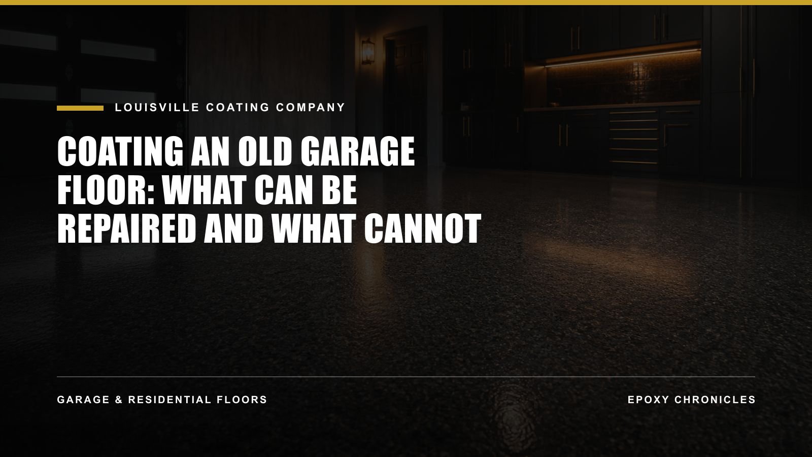 Coating an Old Garage Floor: What Can Be Repaired and What Cannot | Louisville Coating Company