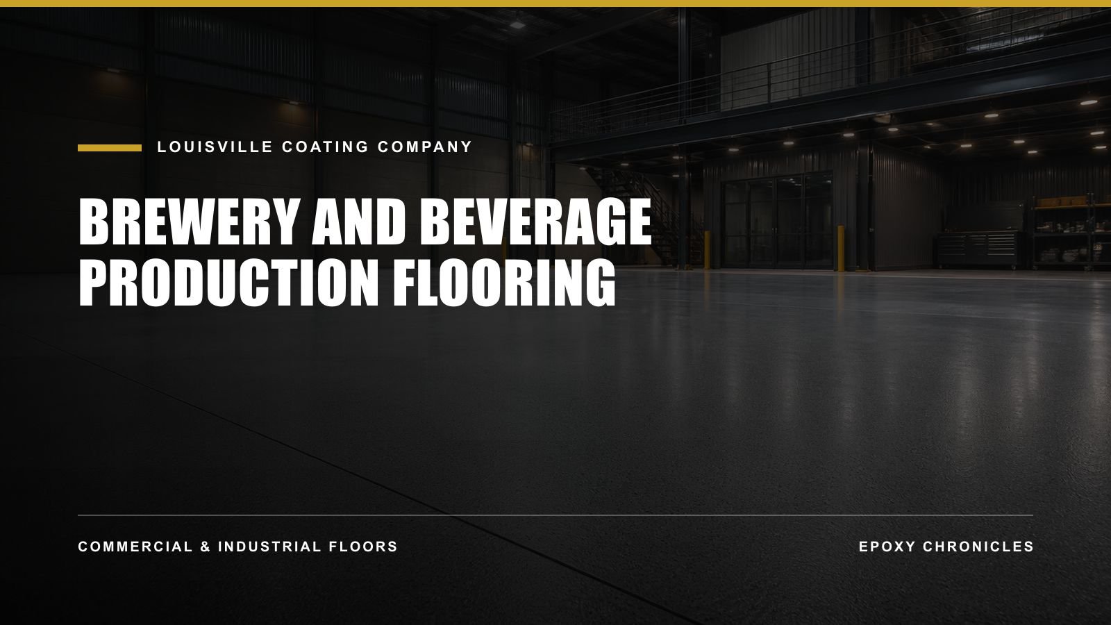 Brewery and Beverage Production Flooring | Louisville Coating Company